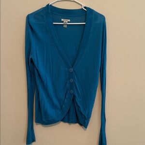 American Eagle Outfitters Light Teal Knit Top